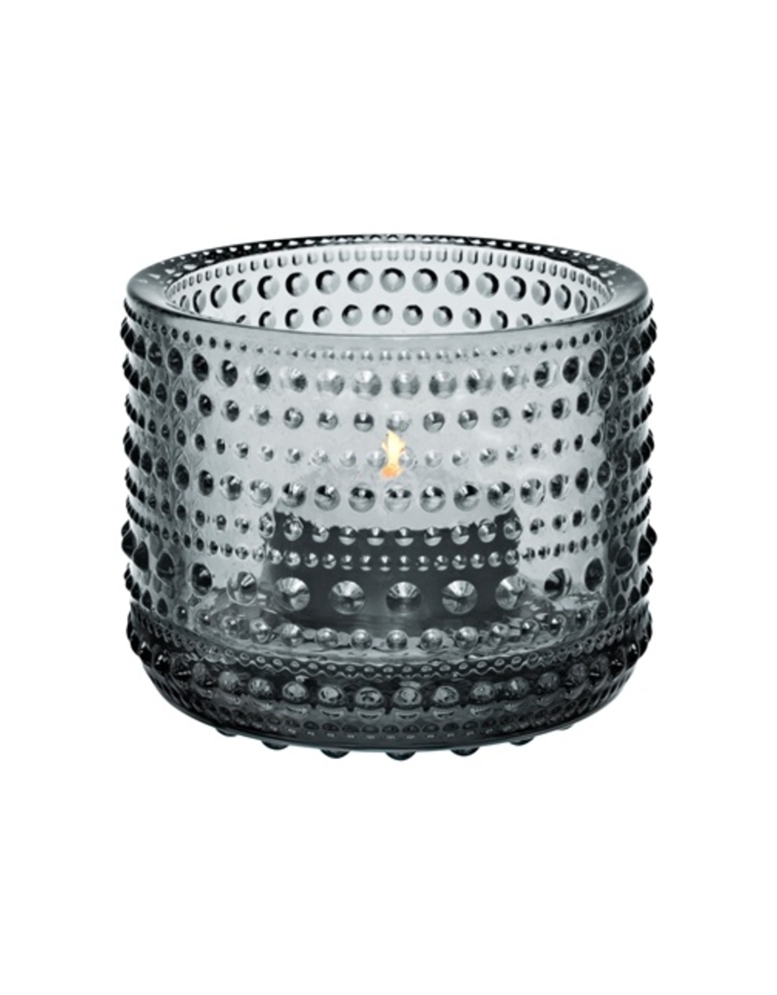 Iittala Iittala Kastehelmi Porte-lampe à cire/Lampe-sphère 64 mm Gris