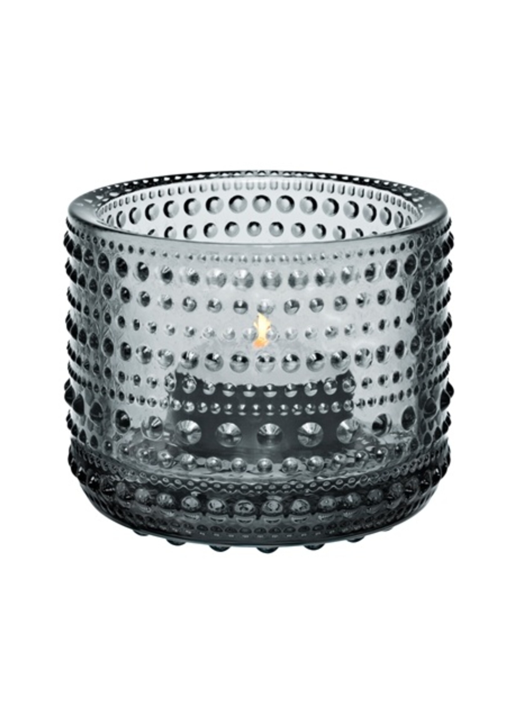 Iittala Iittala Kastehelmi Porte-lampe à cire/Lampe-sphère 64 mm Gris