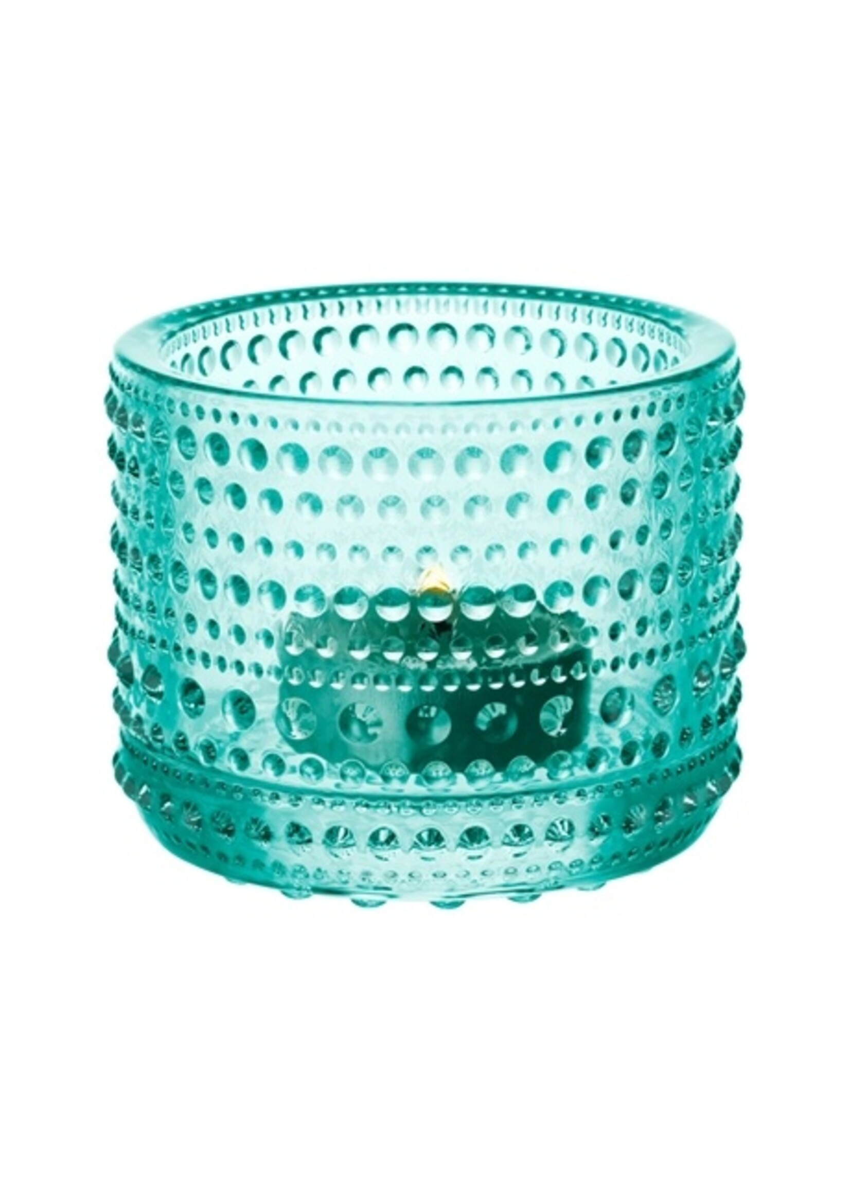 Iittala Iittala Kastehelmi Porte-lampe à cire/Lampe-sphère 64 mm vert d'eau