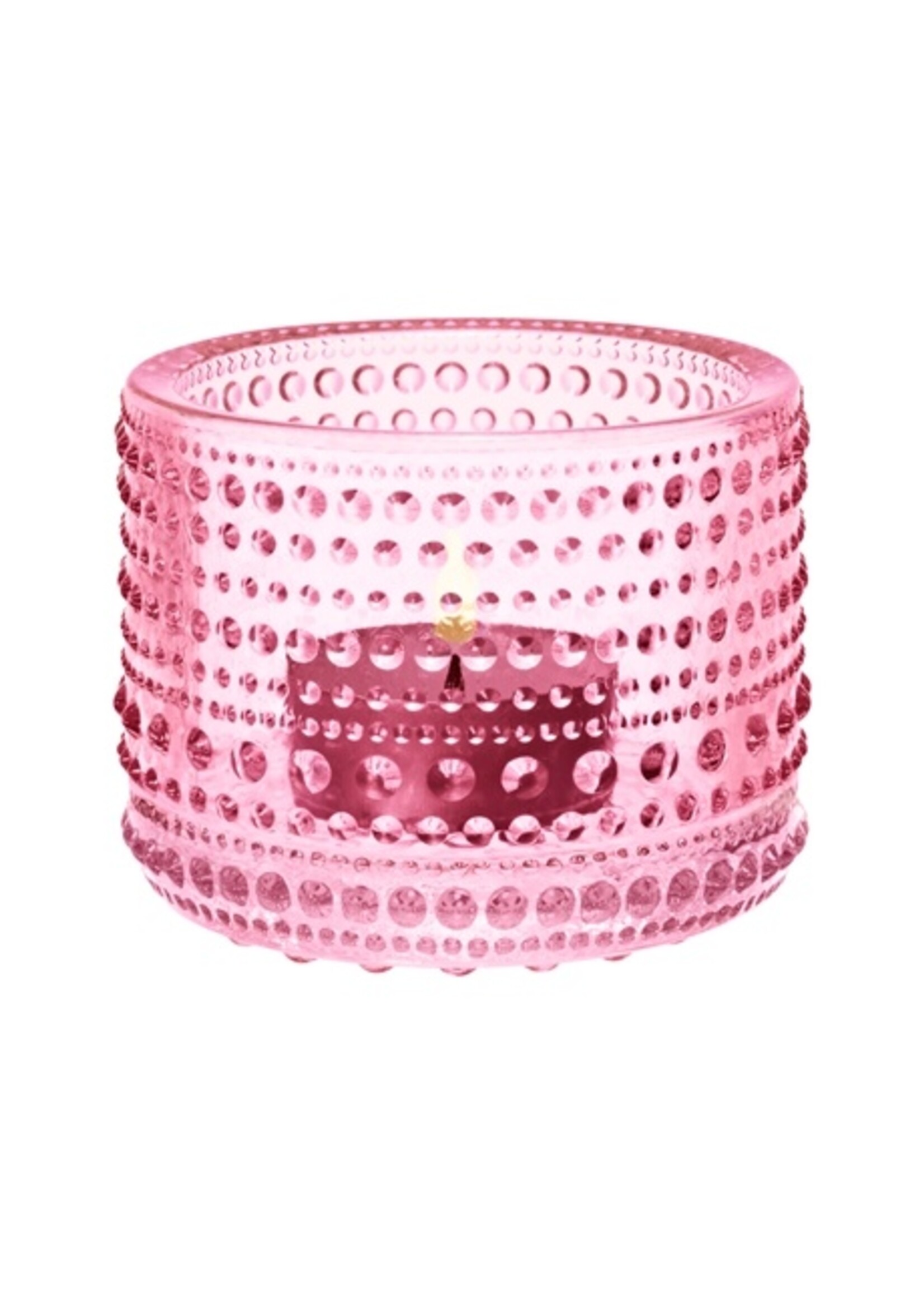 Iittala Iittala Kastehelmi Porte-lampe à cire/Lampe-sphère 64 mm rose
