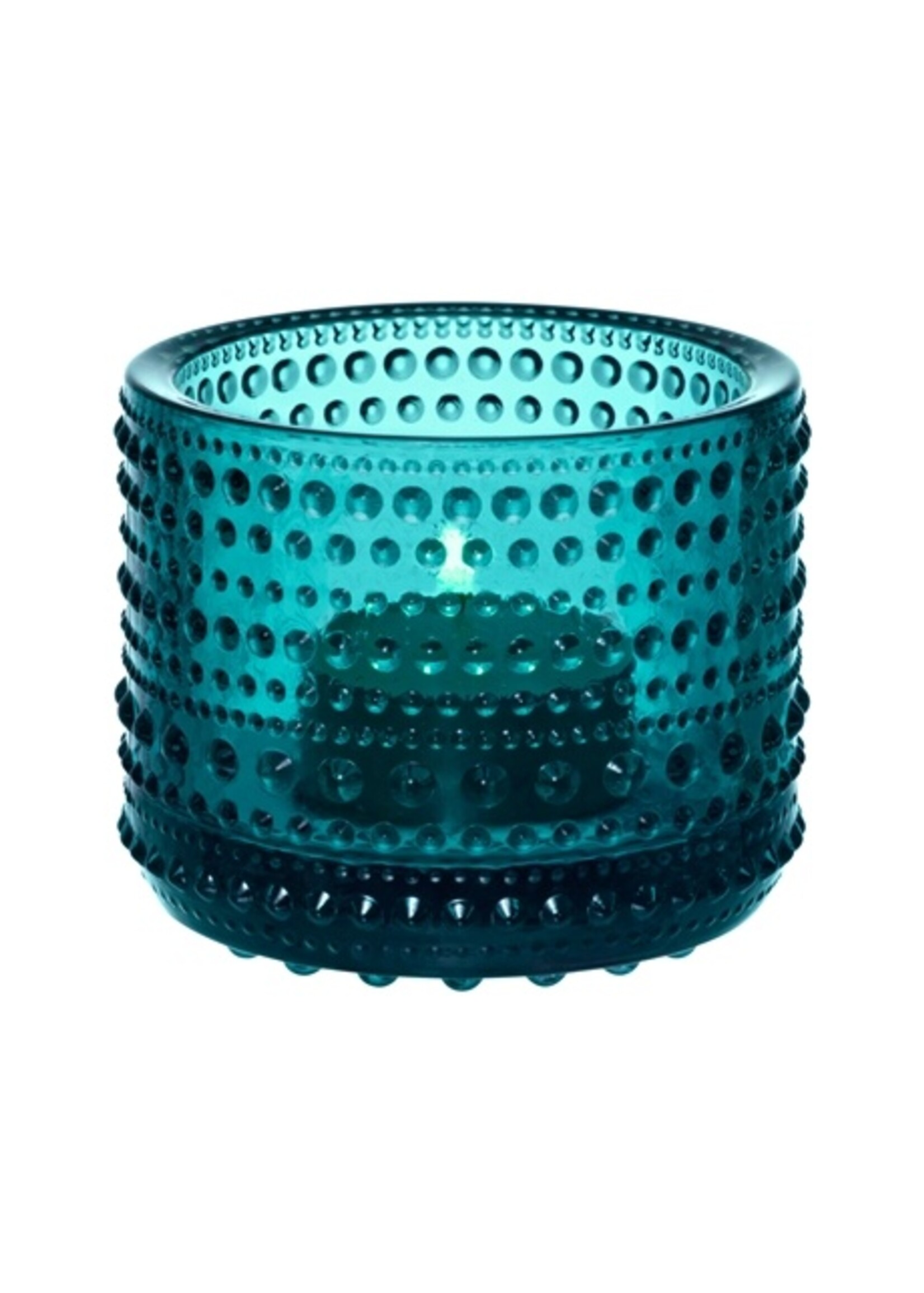 Iittala Iittala Kastehelmi Porte-lampe à cire/Lampe-sphère 64 mm bleu marine