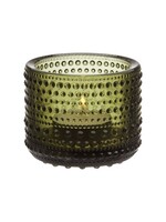 Iittala Iittala Kastehelmi Porte-lampe à cire/Lampe-sphère 64 mm Vert mousse