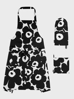 Marimekko Marimekko Unikko Ensemble de textiles de cuisine noir