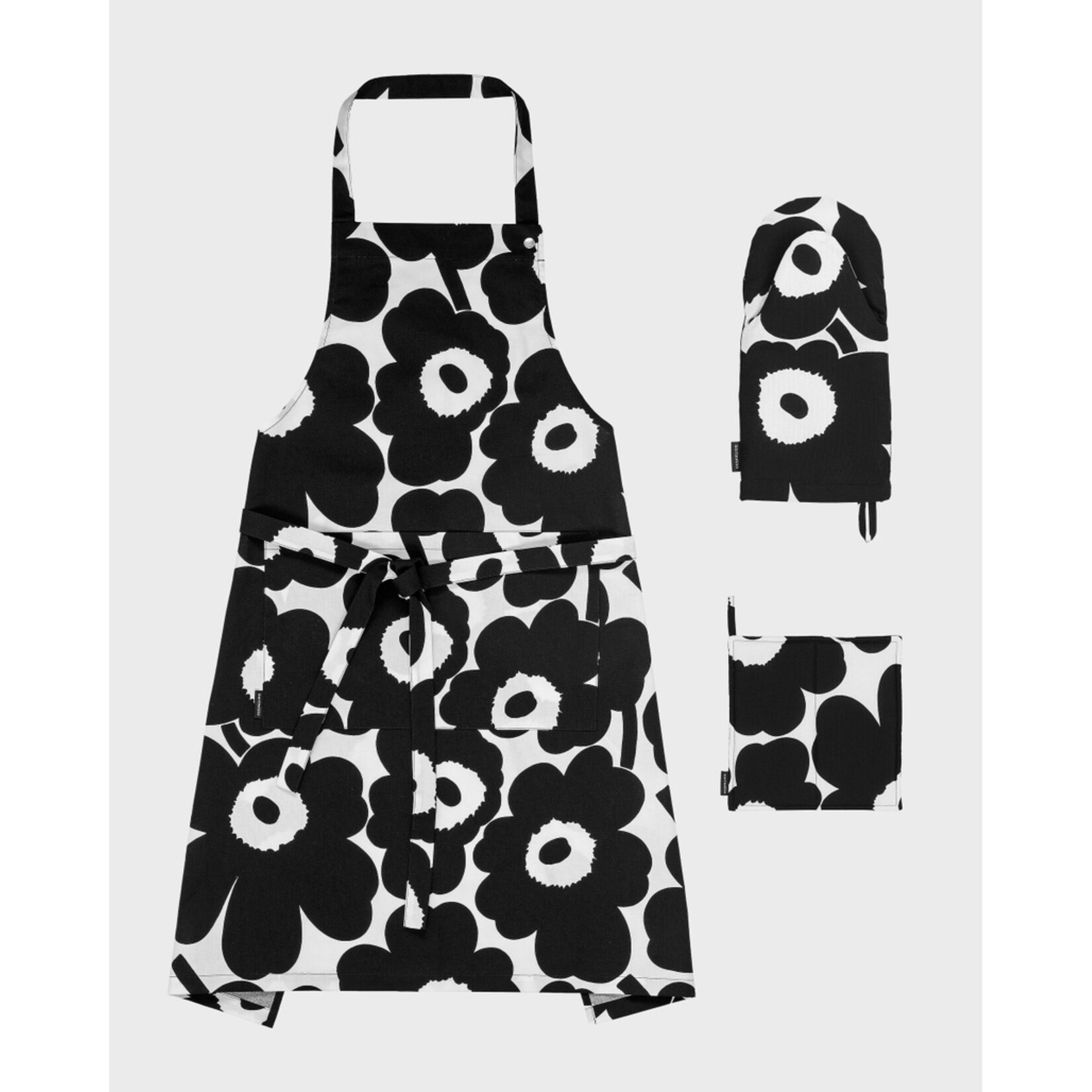 Marimekko Marimekko Unikko Keuken Textiel Set Zwart