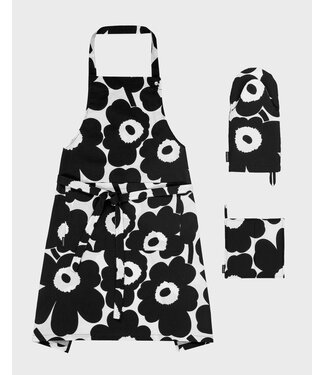 Marimekko Marimekko Unikko Keuken Textiel Set Zwart