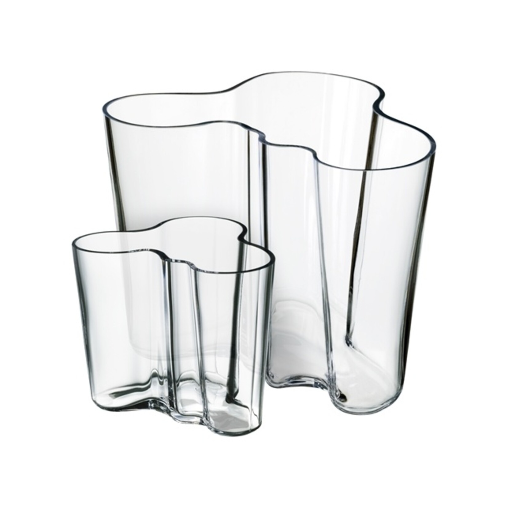 Iittala Iittala Aalto Set de vases - 160 + 95mm - Transparent