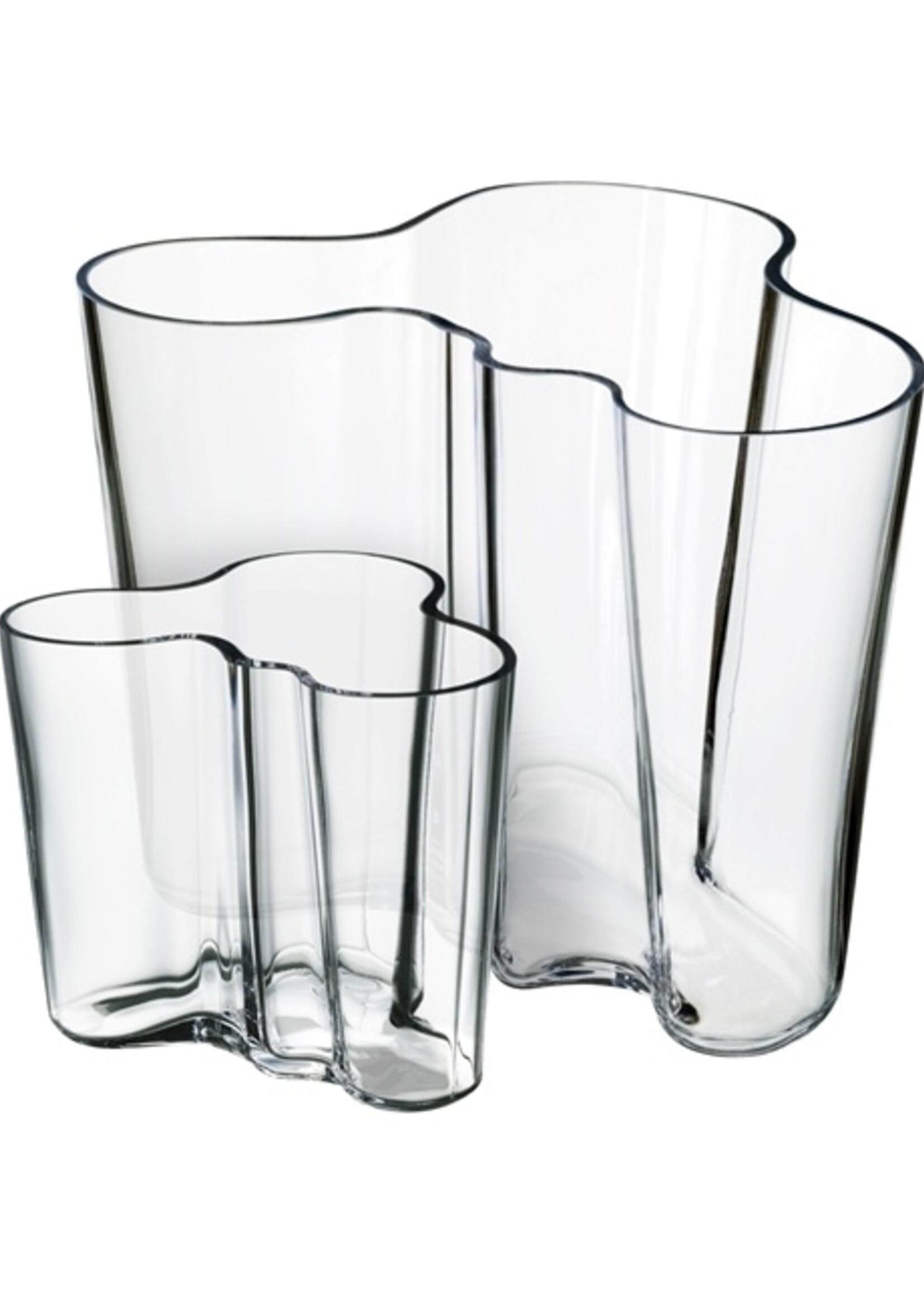 Iittala Iittala Aalto Set de vases - 160 + 95mm - Transparent