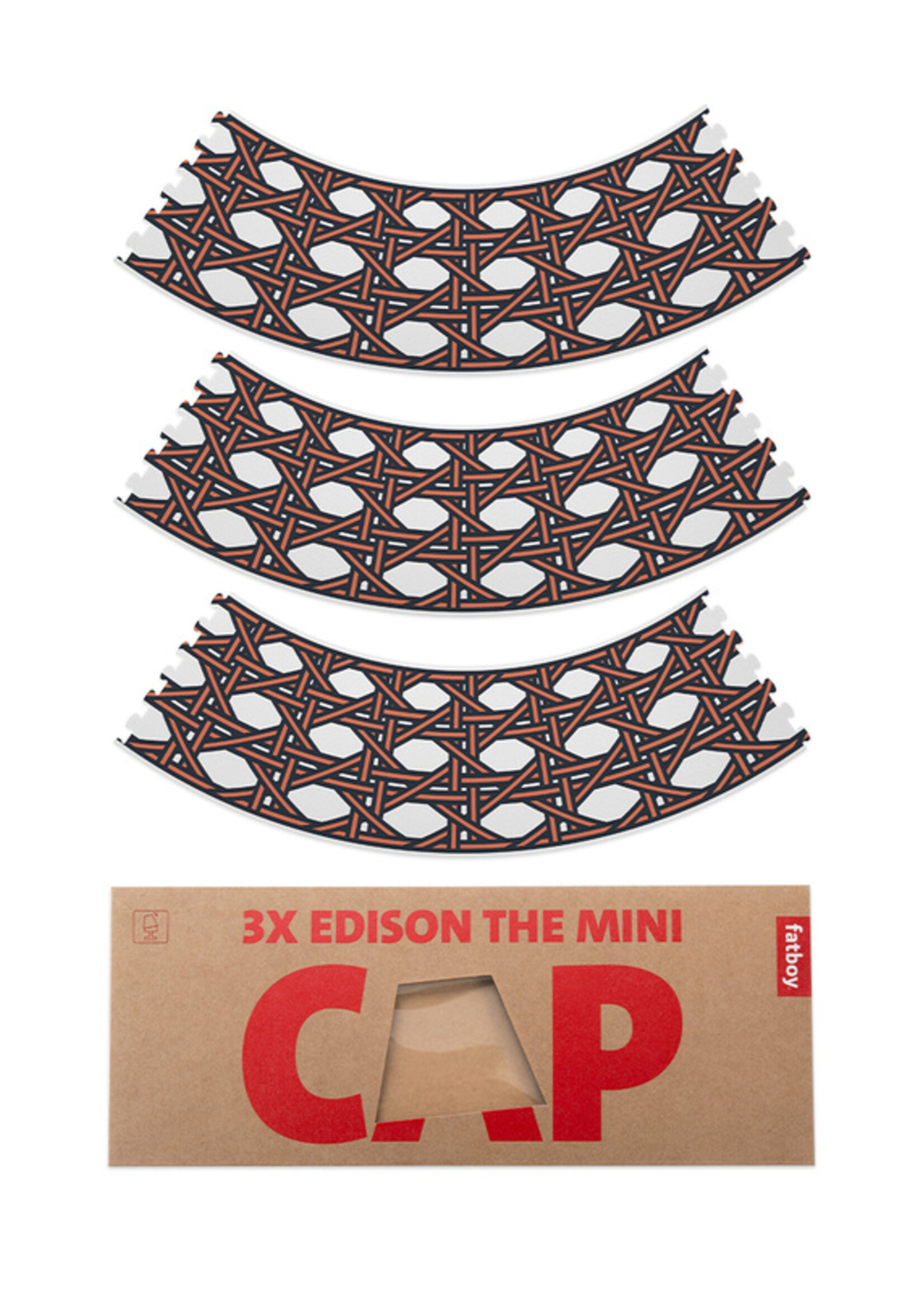 Edison Mini Cappie Ensemble de 3 - Mikado Citrouille Orange