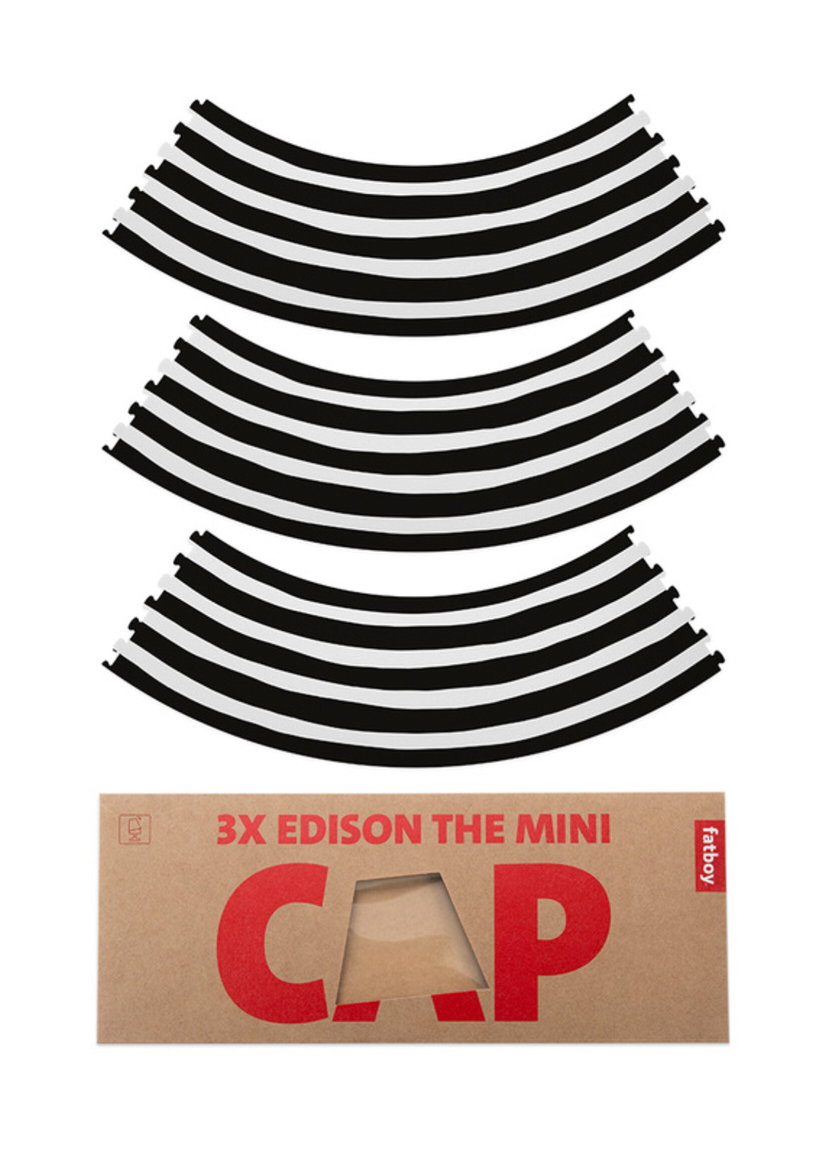 Edison Mini Cappie Set of 3 - Mr Black Stripe