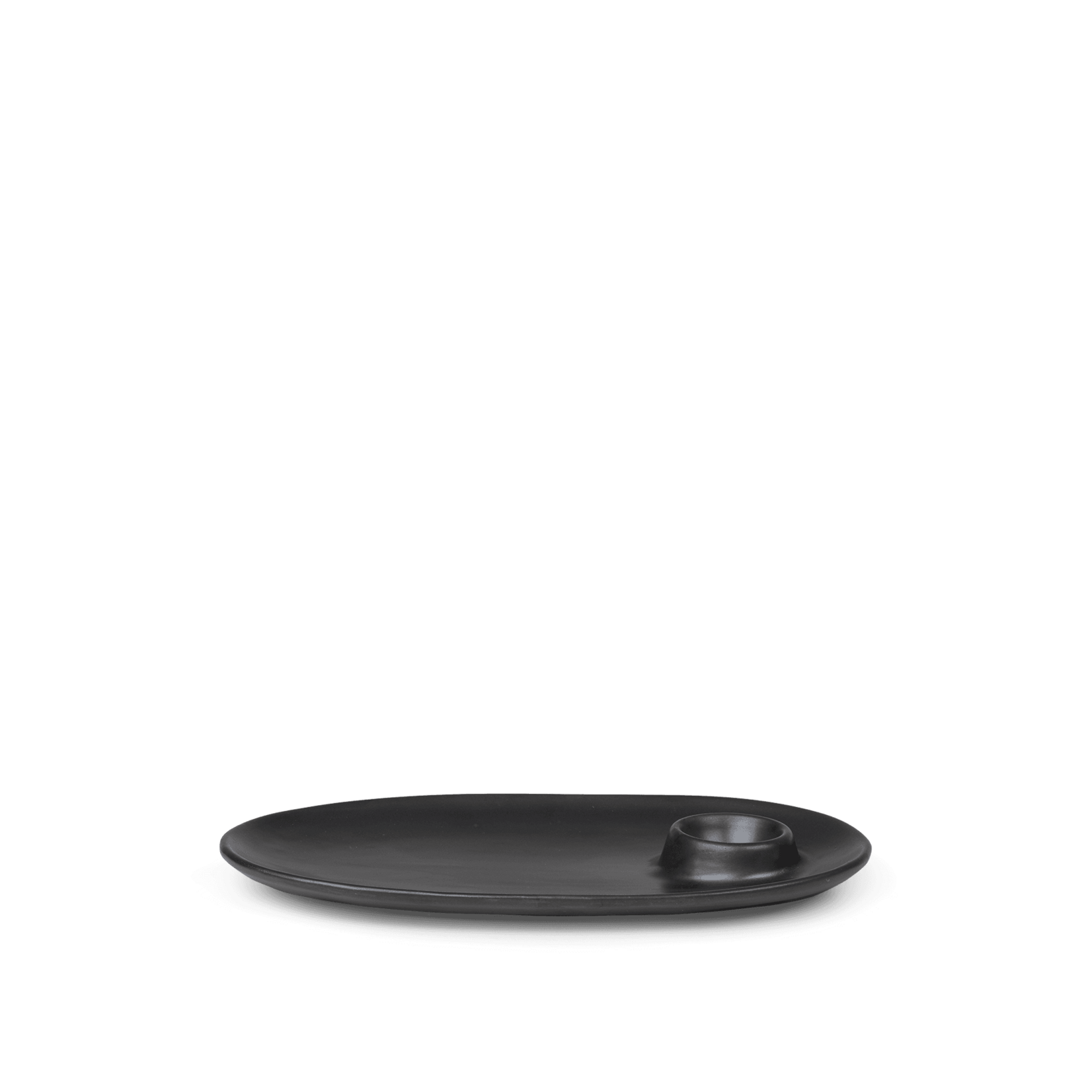 Ferm Living Ferm Living Assiette à déjeuner Flow Noir