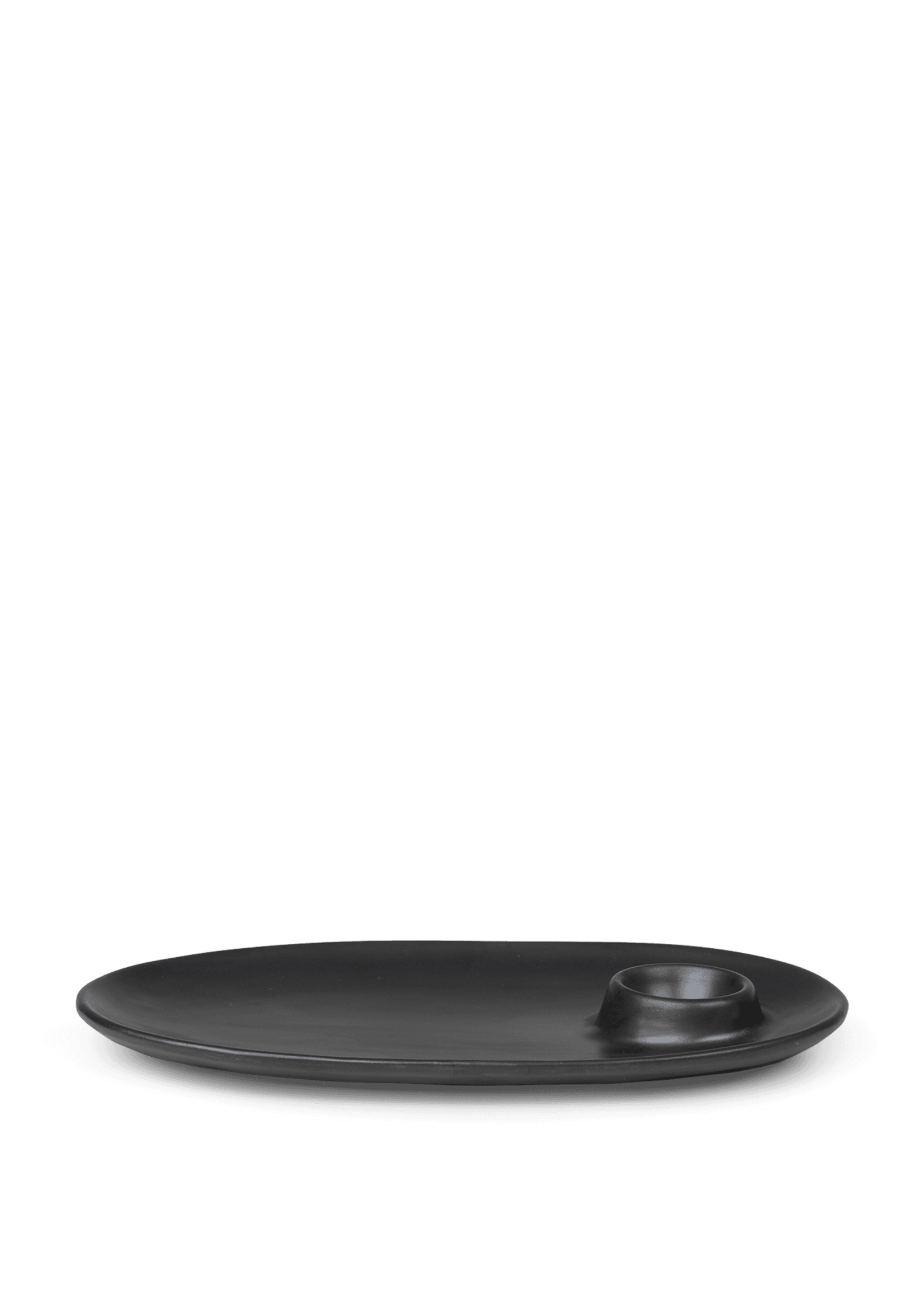 Ferm Living Ferm Living Assiette à déjeuner Flow Noir