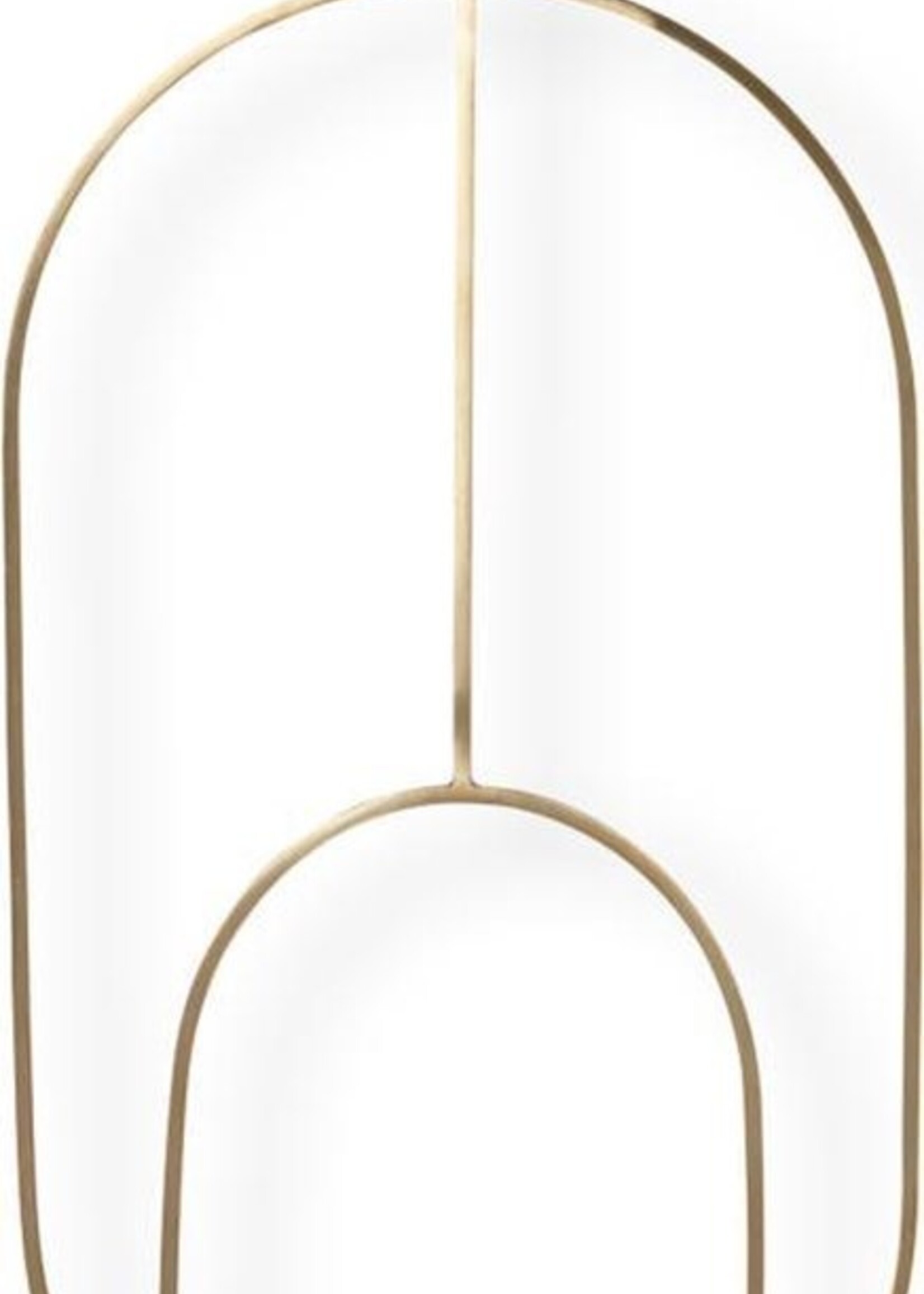 Ferm Living Ferm Living Porte-bougies à réchaud suspendu Deco - Oval - laiton