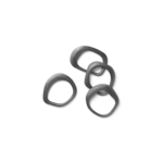 Ferm Living Ferm living Flow Rond de serviette Laiton noir