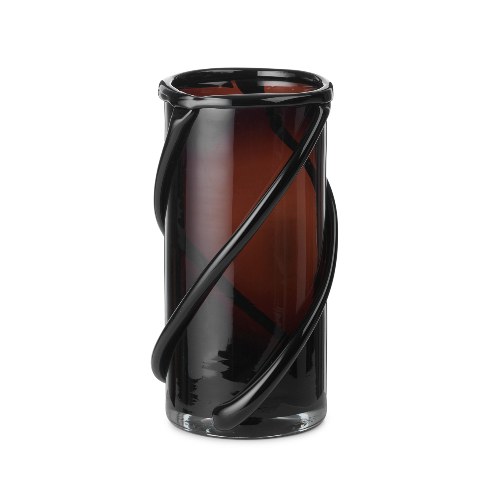 Ferm Living Ferm living Entwine Vaas Small Dark Amber