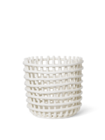 Ferm Living Ferm Living Ceramic Basket Xl Keramiek Wit