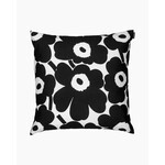Marimekko Marimekko Pieni Unikko Taie d'Oreiller Noir Blanc 50 x 50cm