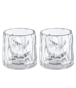Koziol Koziol - Club No.2 - Super verre - 250ml - Lot de 2 - Cristal Clair