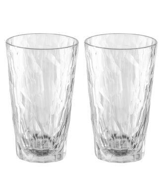 Koziol Koziol - Club No.6 - Super verre - 300ml - Lot de 2 - Cristal clair