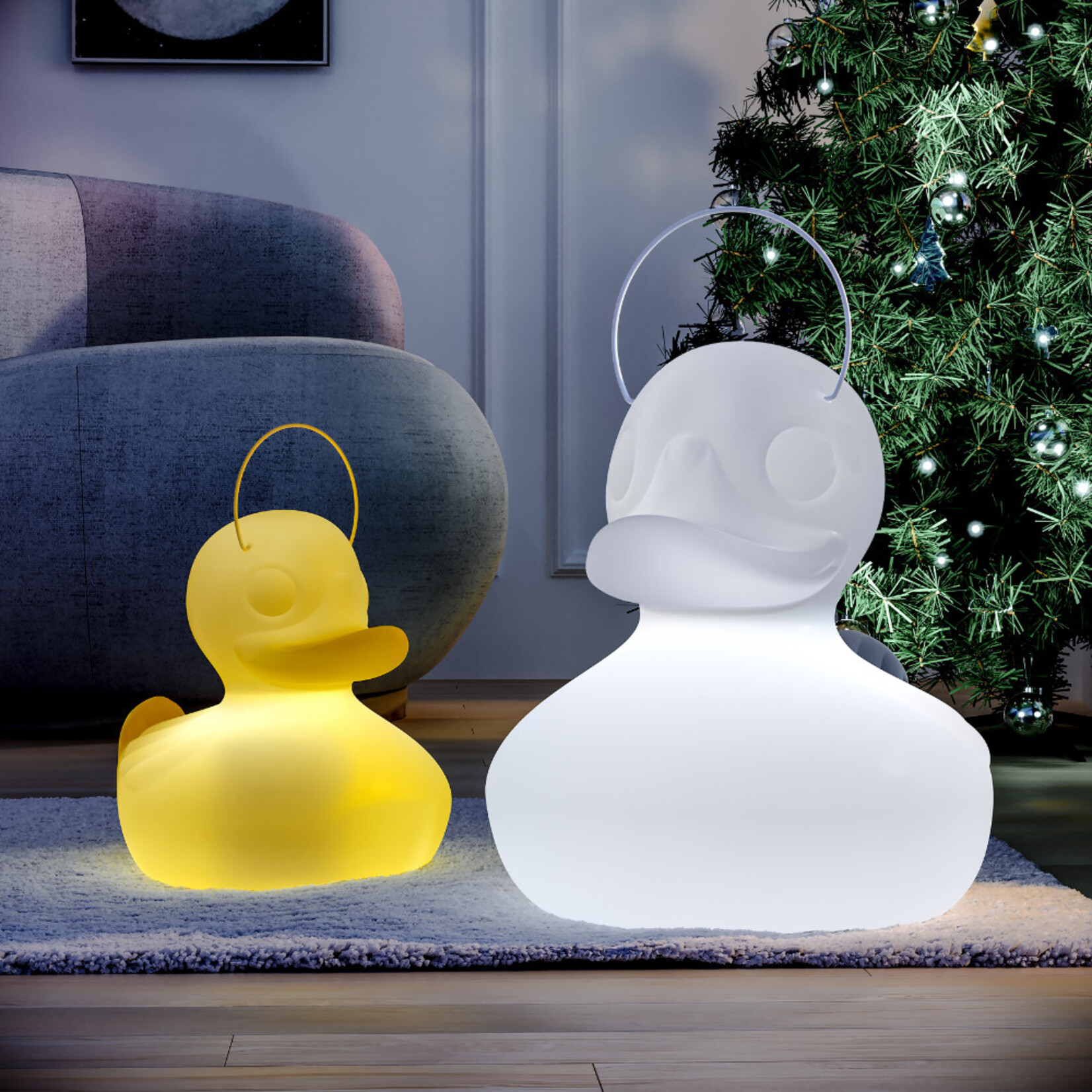 E-Brands E-Brands Goodnight Light The DUCK DUCK Lamp Plastique PETIT Jaune