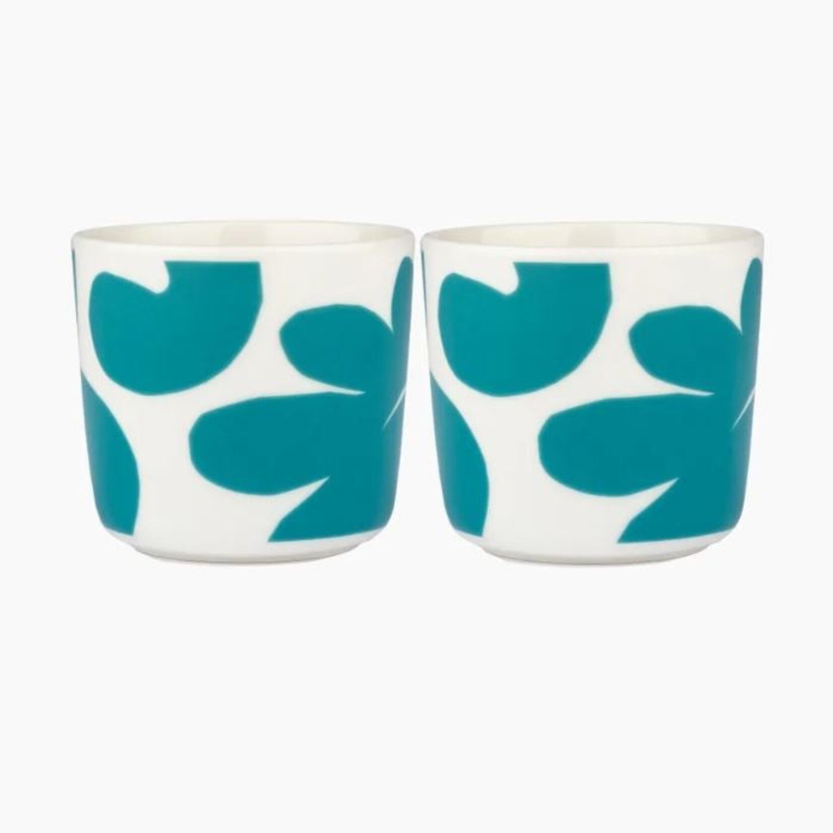 Marimekko Marimekko - LEIKKO - Tasse à café - 2dl - Bleu Blanc - Sans oreille - Lot de 2