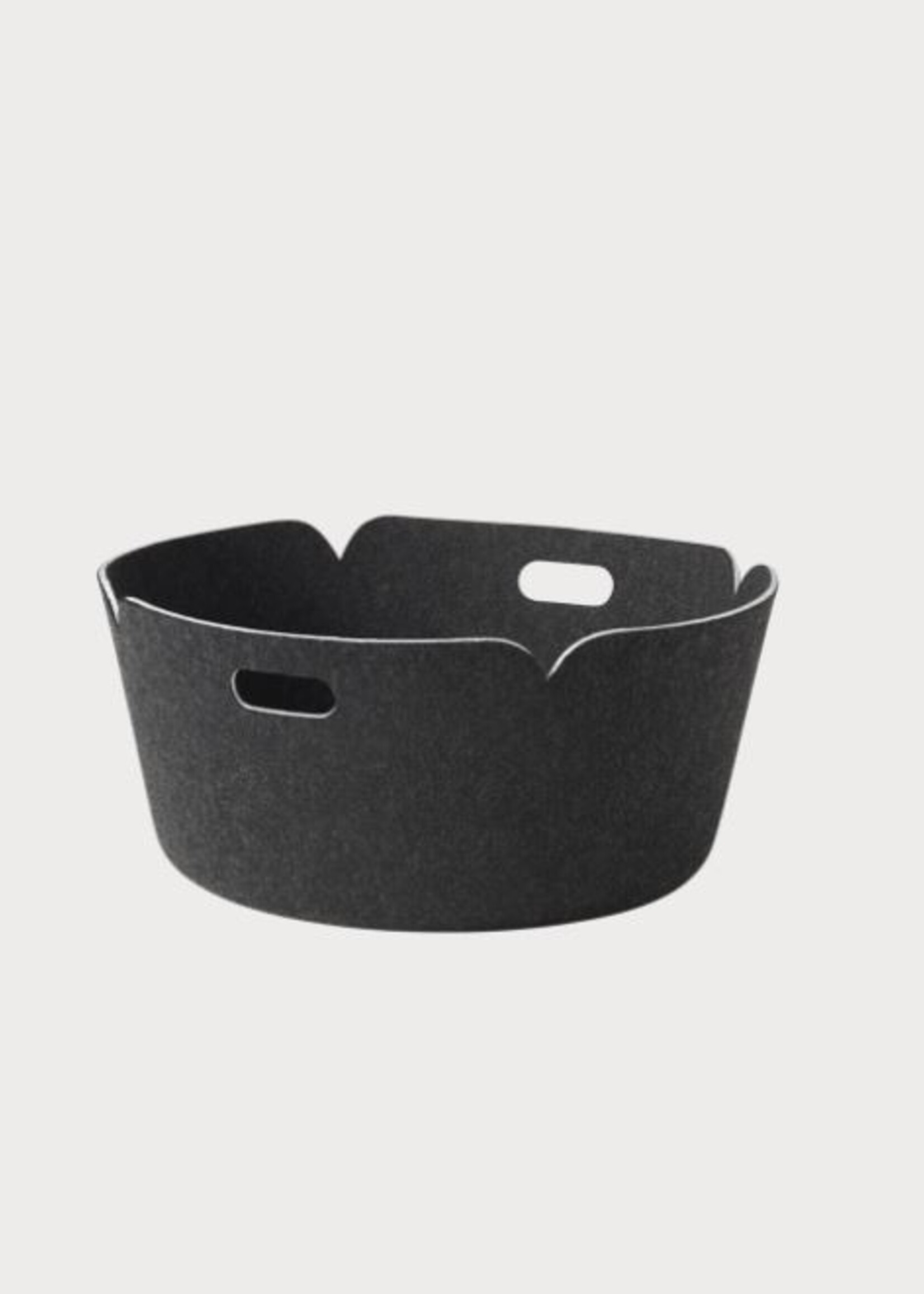 Muuto Muuto Restore Panier de rangement rond noir mélangé