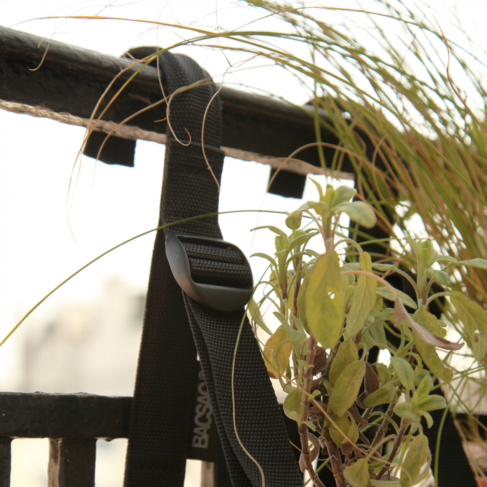 BACSAC BACSAC - Balkonbeugels - Ophangsysteem - Verstelbaar - Zwart - Set van 2