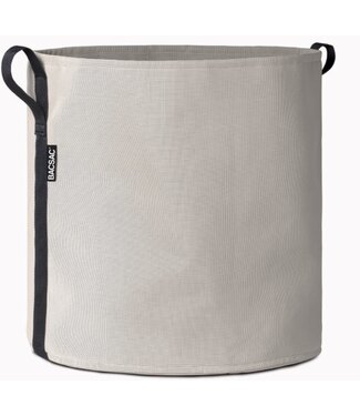 BACSAC BACSAC - Batyline- pot - Rond - 100L- Ecru - Tissu Solide