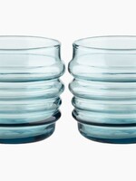 Marimekko Marimekko - Sukat Makkaralla - Verre à eau - lot de 2 - Aqua