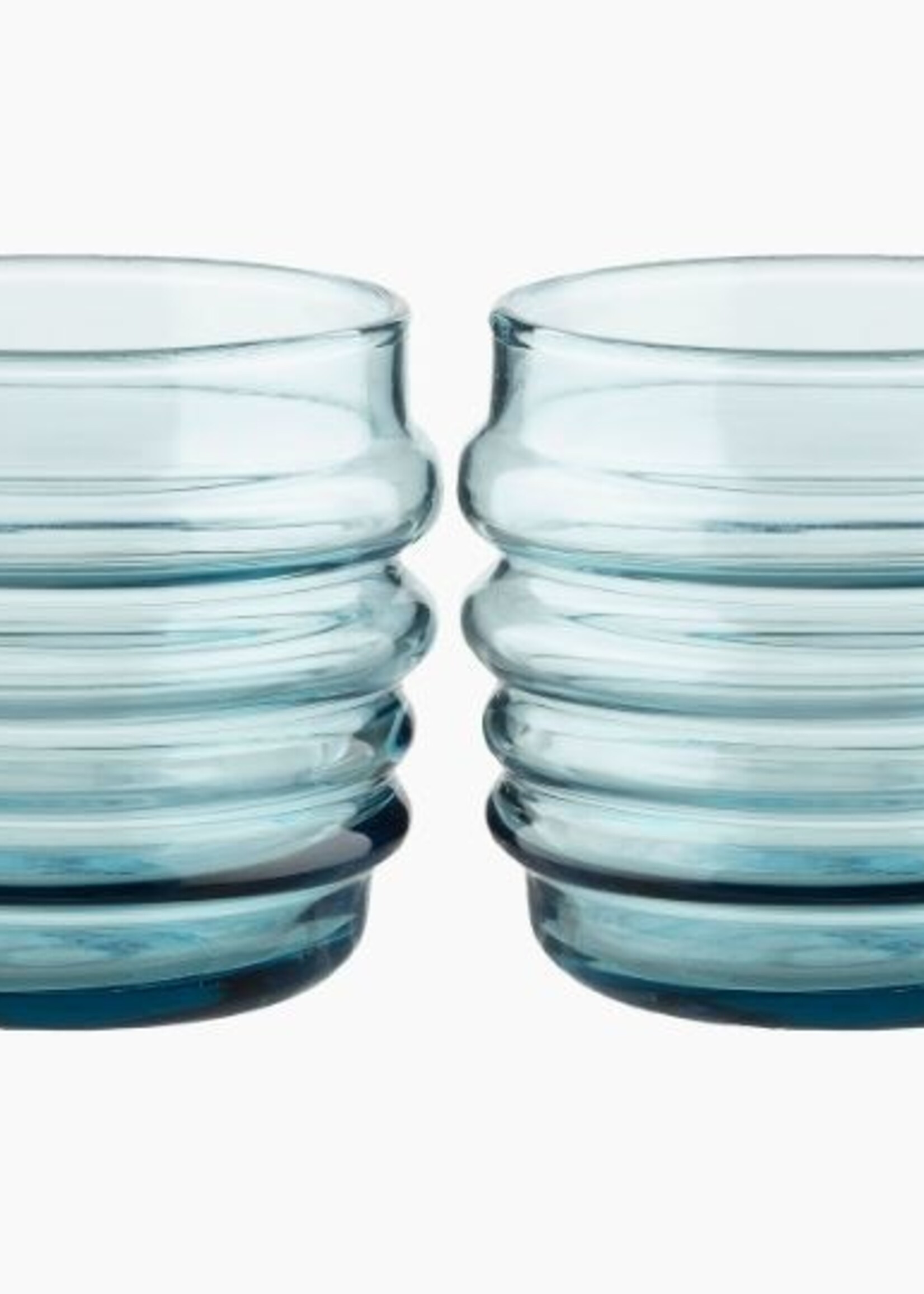 Marimekko Marimekko - Sukat Makkaralla - Verre à eau - lot de 2 - Aqua