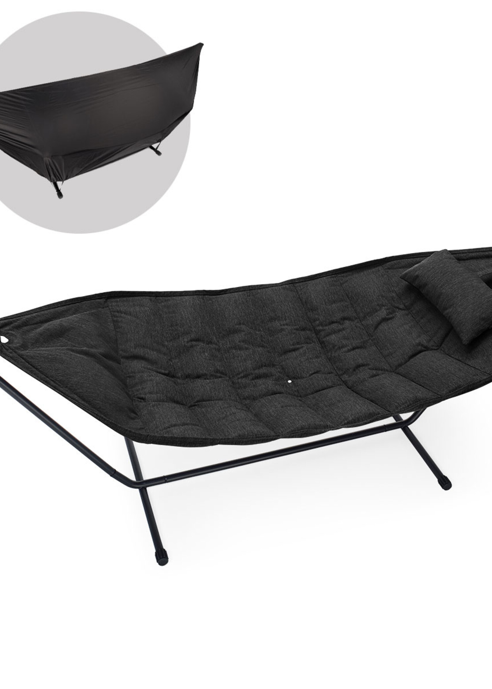 Fatboy Fatboy Headdemock Superb Hamac Deluxe Gris Foncé Coussin et housse de protection inclus