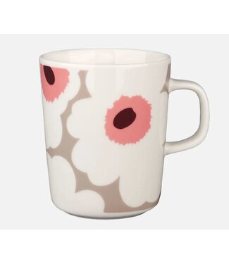 Marimekko Marimekko - Unikko - Mok - 25cl - Beige Roze