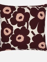 Marimekko Marimekko - Unikko - Kussensloop - Katoen - Bordeaux - 50x50