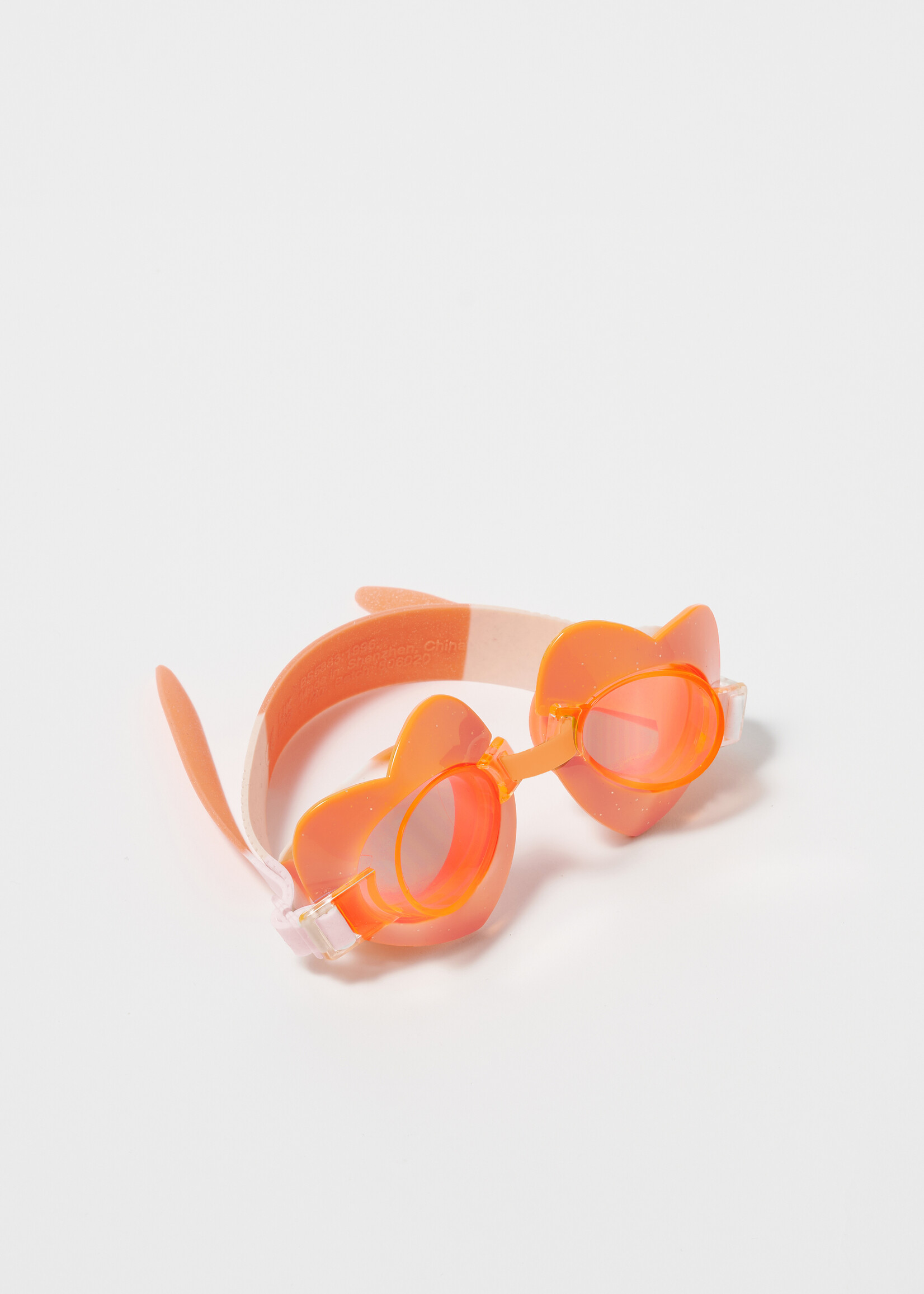 Sunnylife Sunnylife - Duikbril - mini/kids - Hartvormig - Oranje koraal