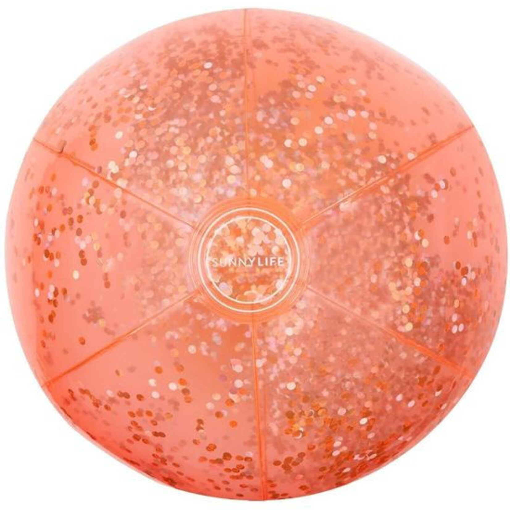 Sunnylife SunnyLife - Ballon de plage - Gonflable - Glitter - Coral