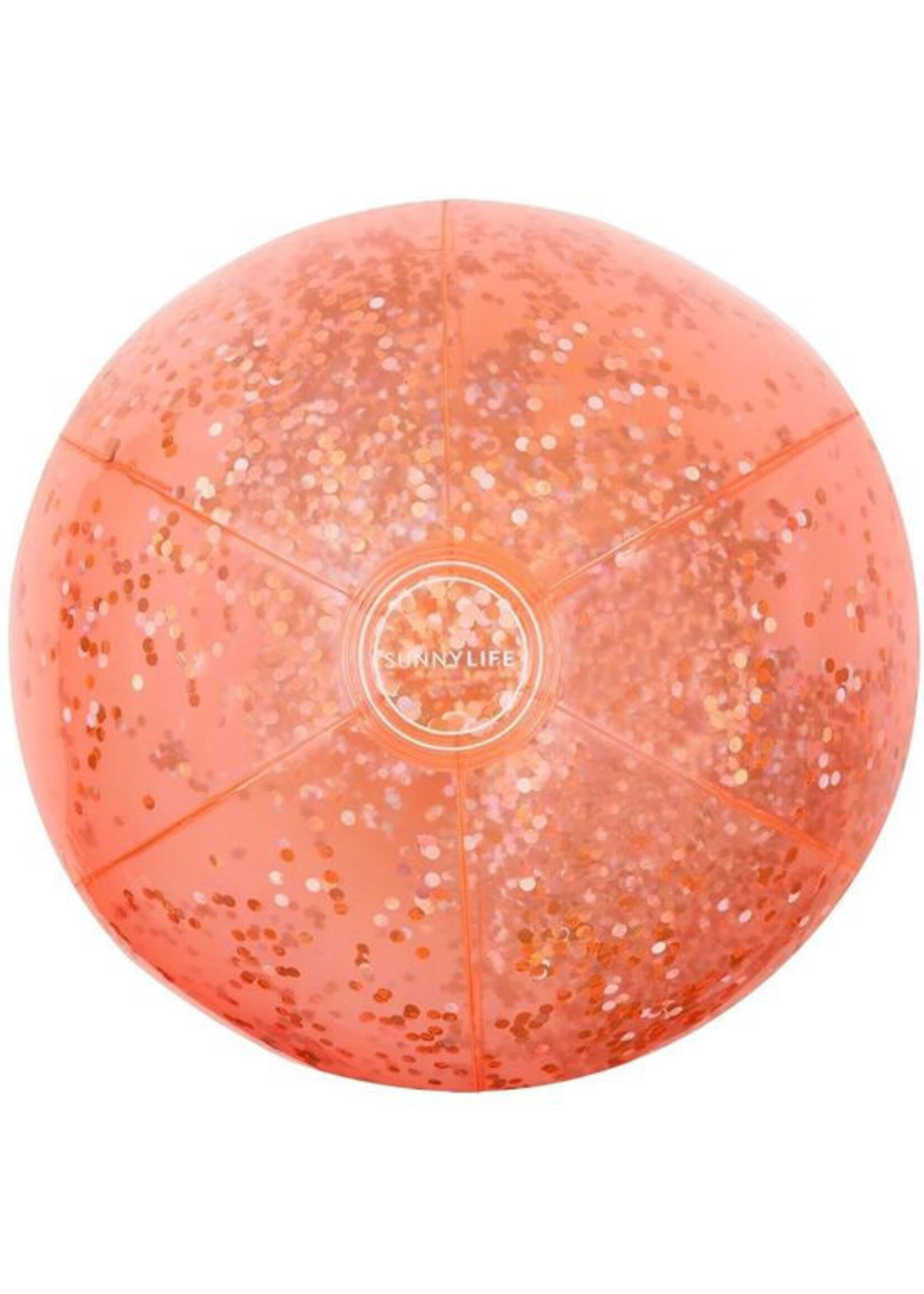 Sunnylife SunnyLife - Ballon de plage - Gonflable - Glitter - Coral