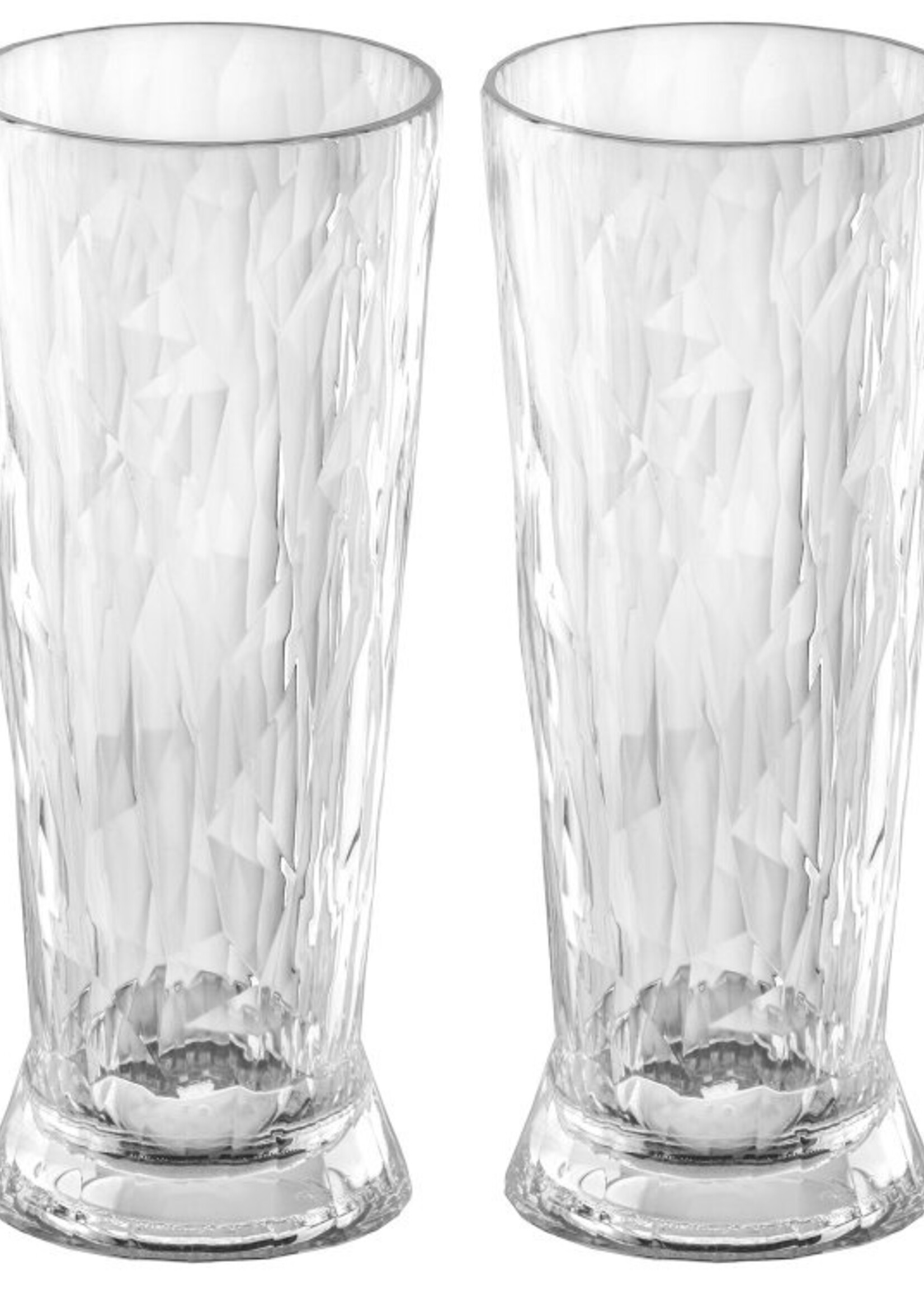 Koziol Koziol - Club No.10 - Super verre - 300ml - Verre à bière - Lot de 2