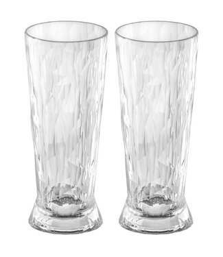 Koziol Koziol - Club No.10 - Super verre - 300ml - Verre à bière - Lot de 2