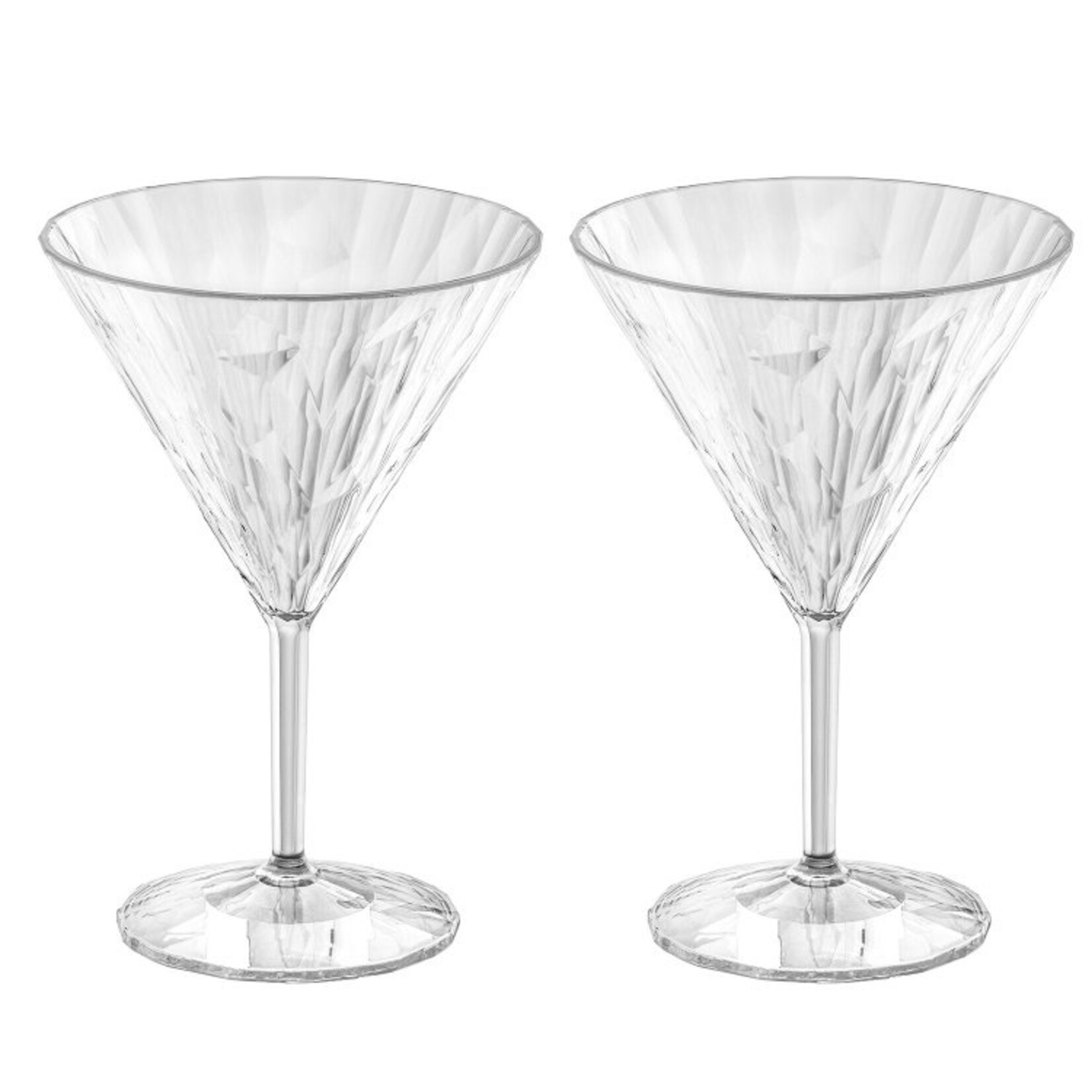 Koziol Koziol - Club No.12 - Super verre - 250ml - Verre à Martini - Lot de 2