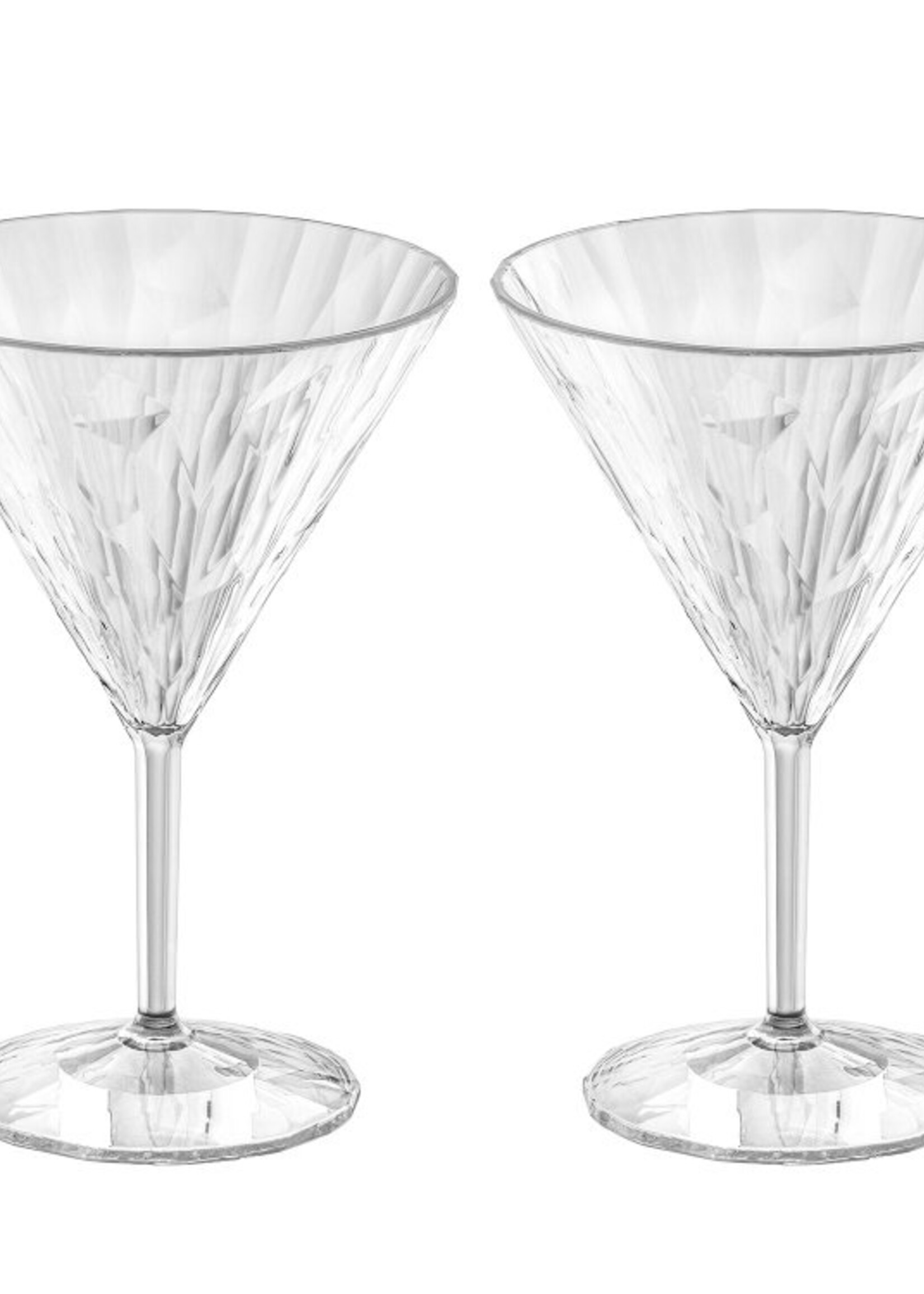 Koziol Koziol - Club No.12 - Superglas - 250ml - Martini glas - Set van 2