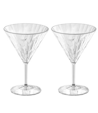 Koziol Koziol - Club No.12 - Superglas - 250ml - Martini glas - Set van 2