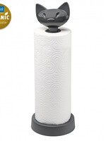 Koziol Koziol Miaou Porte-rouleau de cuisine - Gris cendré