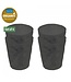 Koziol Koziol - Club S - Verre à boire - 250ml - Gris cendré - Lot de 4