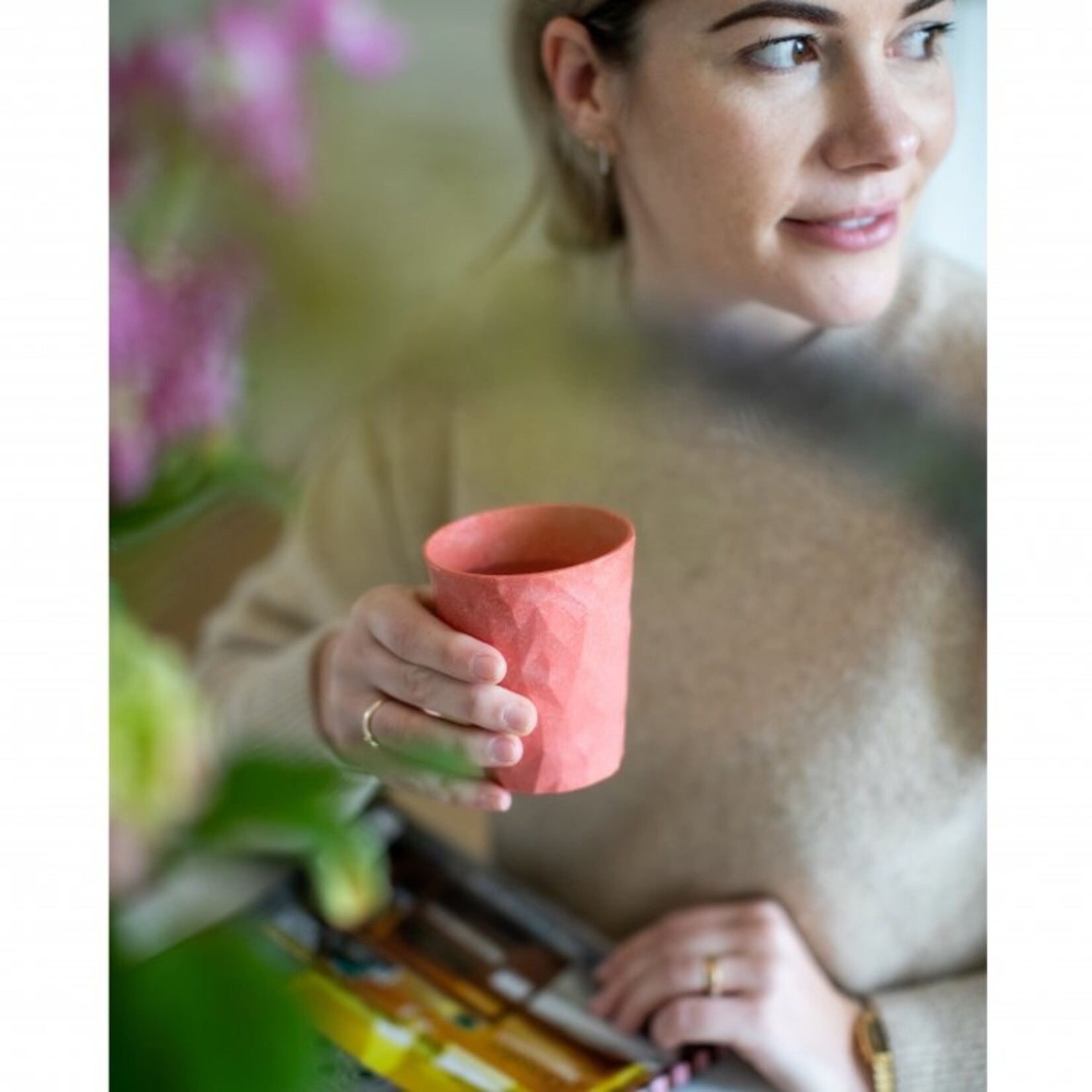 Koziol Koziol - Club S - Verre à boire - 250ml - Corail - Lot de 4