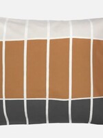 Marimekko Marimekko - Tiiliskivi -Taie d'oreiller - 50x60 - damier - brun beige gris