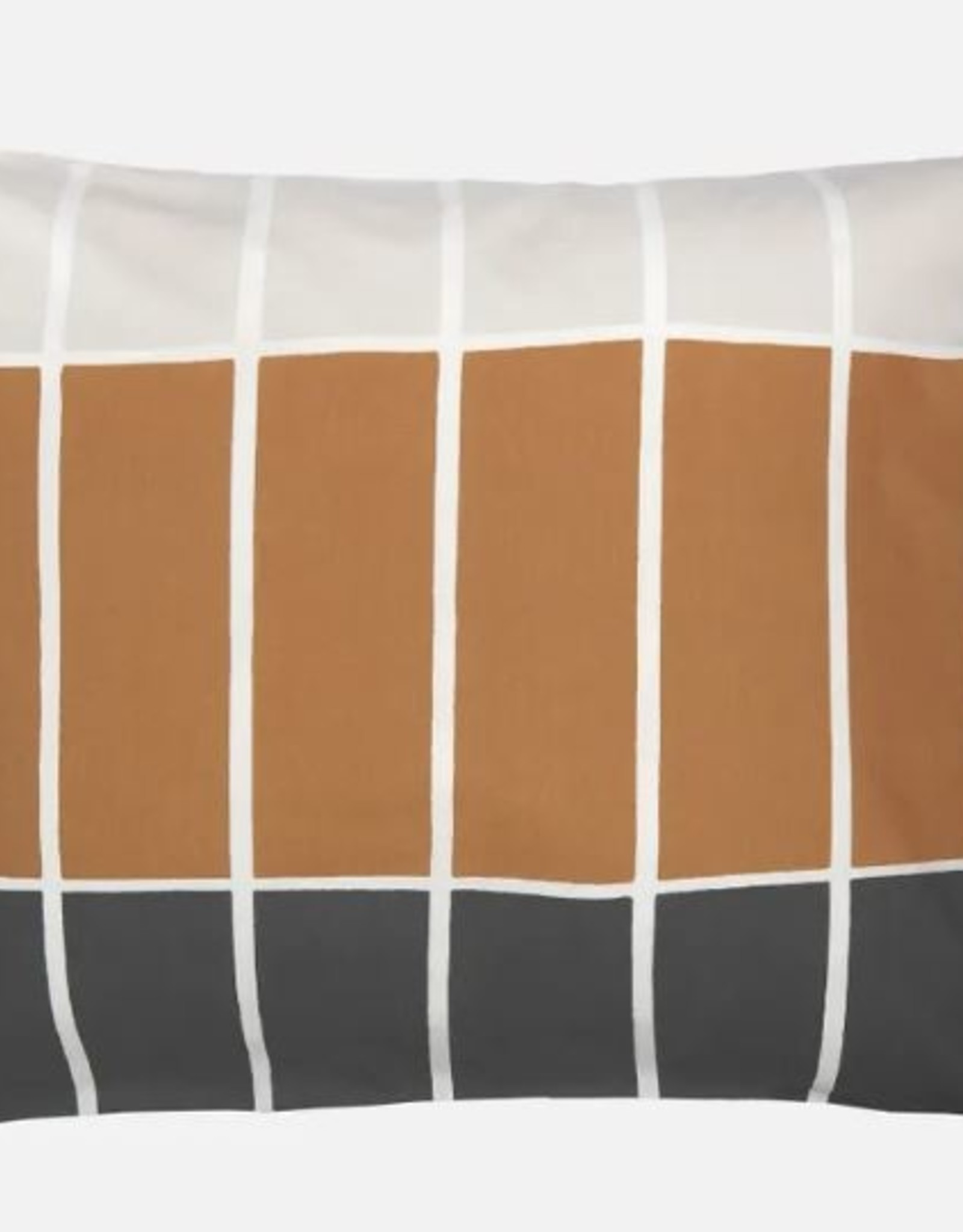 Uitscheiden waarde Edelsteen Marimekko - Tiiliskivi - Kussensloop - 50x60 - Geruit - Bruin beige grijs -  Atmosvert