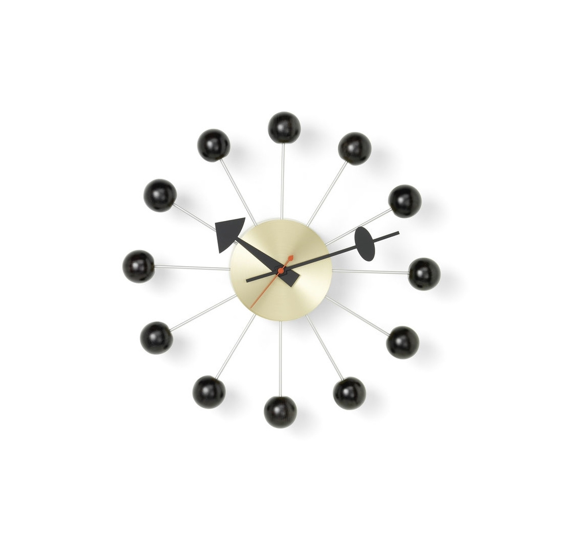 Vitra - Horloge de bureau - George Nelson - Doré