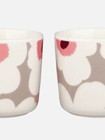 Marimekko Marimekko - Oiva Unikko - Tasse - Sans anse - 20cl - Rose beige - Lot de 2