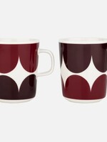 Marimekko Marimekko - Härkä - Mok - 25cl - Bordeaux Wijnrood - Set van 2