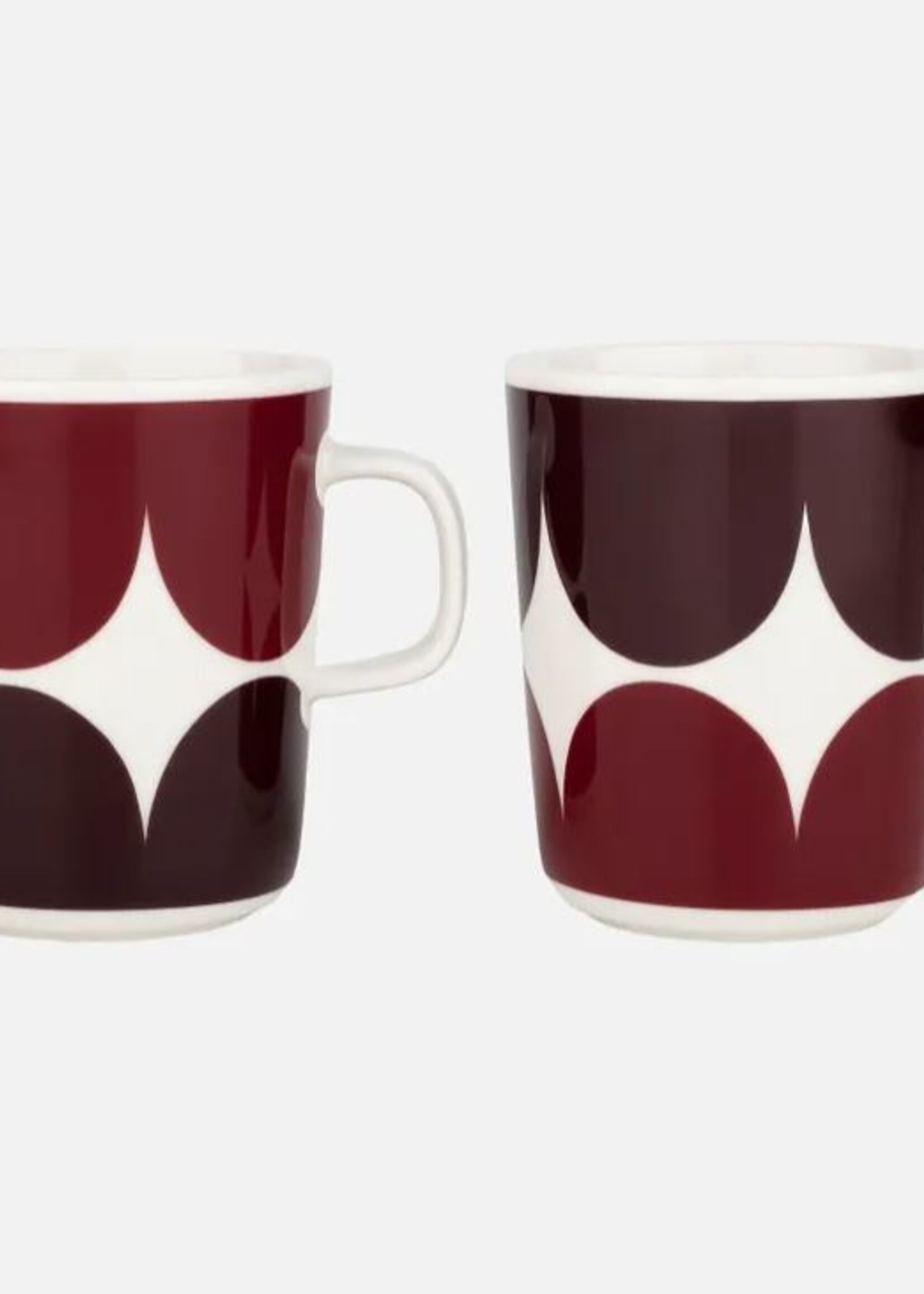 Marimekko Marimekko - Härkä - Mok - 25cl - Bordeaux Wijnrood - Set van 2