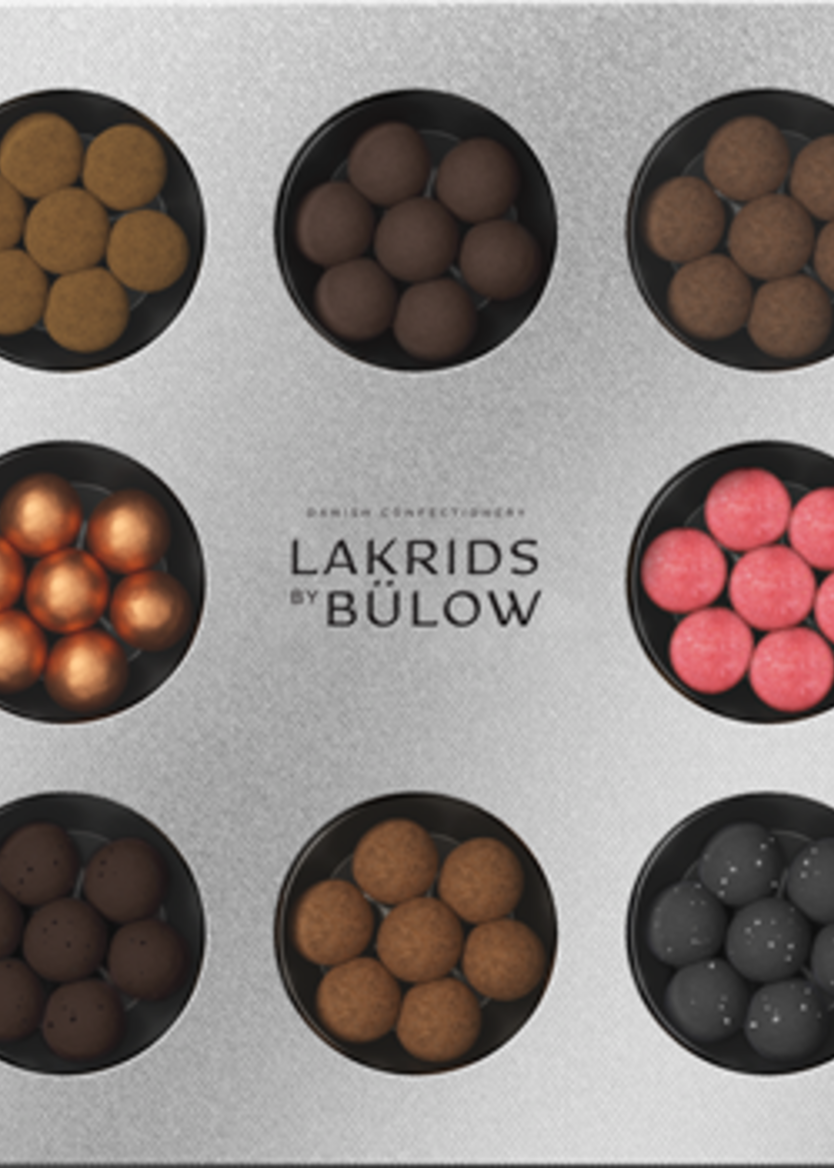 Lakrids Lakrids by Bulow - Réglisse au chocolat - Coffret de sélection - Coffret dégustation - édition de Noël - 8 saveurs